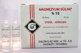 hipertansiyon tedavisi için magnezyum sülfat